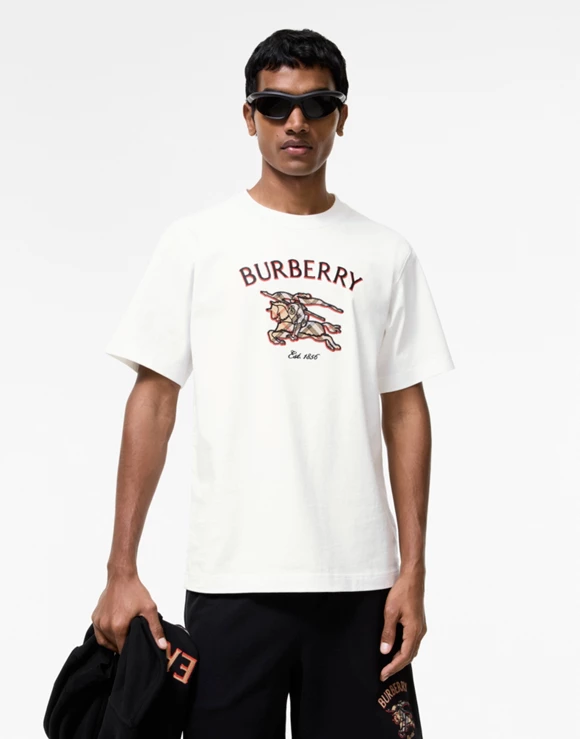 Knight Check Cotton T-Shirt